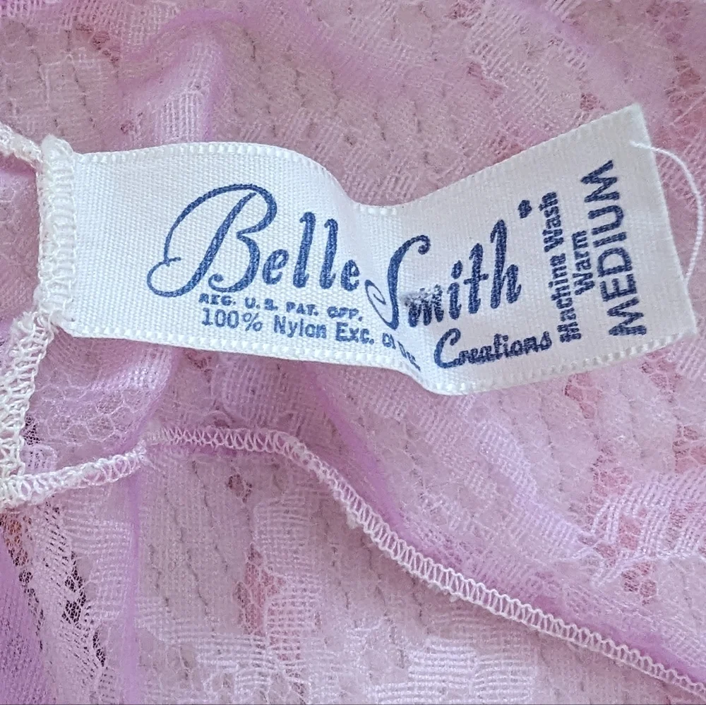 Vintage purple mesh peignoir - Picture 10 of 10